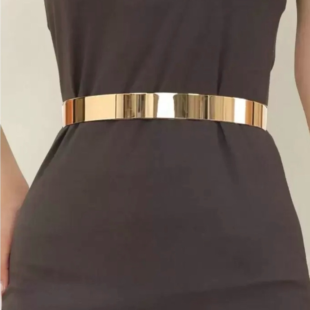 Gold Metallic Waist Belt